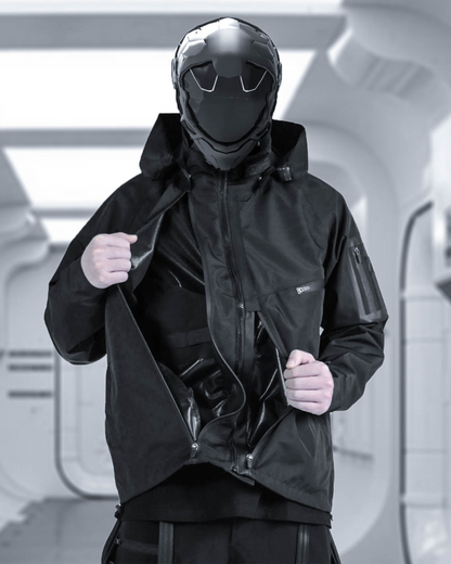 Manteau Cyberpunk Futuriste Imperméable - manteau - Manteau Cyberpunk Futuriste Imperméable pour un Style Urbain