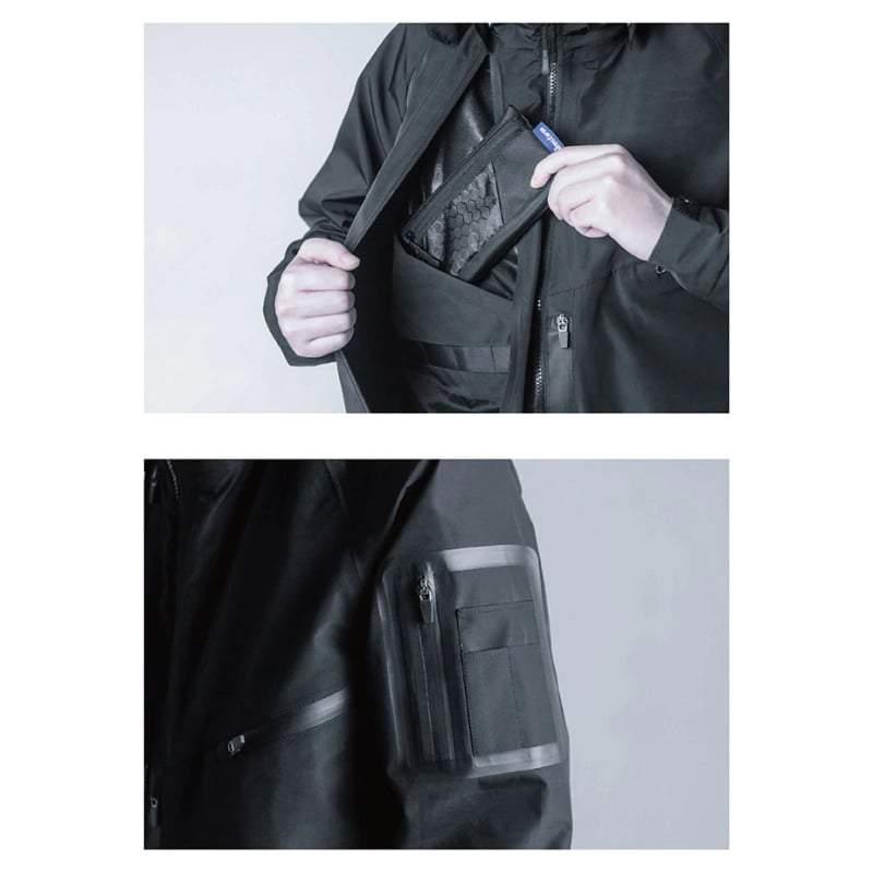 Manteau Cyberpunk Futuriste Imperméable - veste techwear - Manteau Cyberpunk Futuriste Imperméable pour un Style Urbain