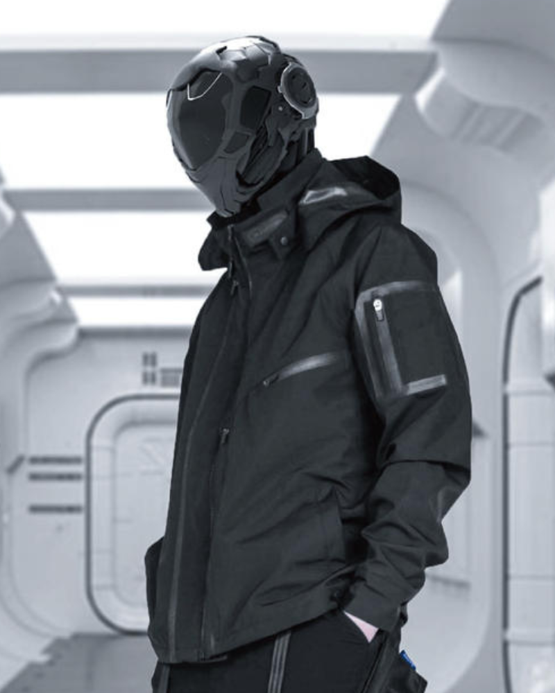 Manteau Cyberpunk Futuriste Imperméable - veste techwear - Manteau Cyberpunk Futuriste Imperméable pour un Style Urbain