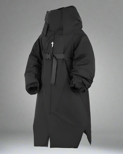 Manteau d'Hiver Long Chic et Confortable -  style irrégulier - Manteau d'Hiver Long Chic et Confortable pour un Style Unique