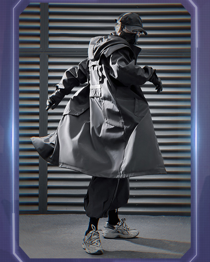 Manteau Long Chic à Double Zip -  mode - Manteau Long Chic à Double Zip pour un Style Unique