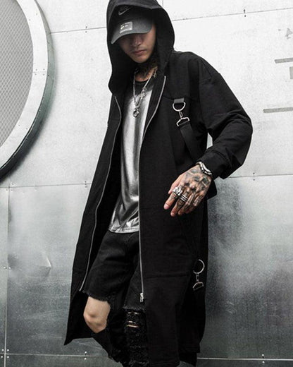 Manteau Long de Survie Urbaine - manteau long - Manteau Long de Survie Urbaine à Capuche
