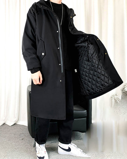 Manteau Long Urbain Chic -  chic - Manteau Long Chic Urbain pour un Style Futuriste