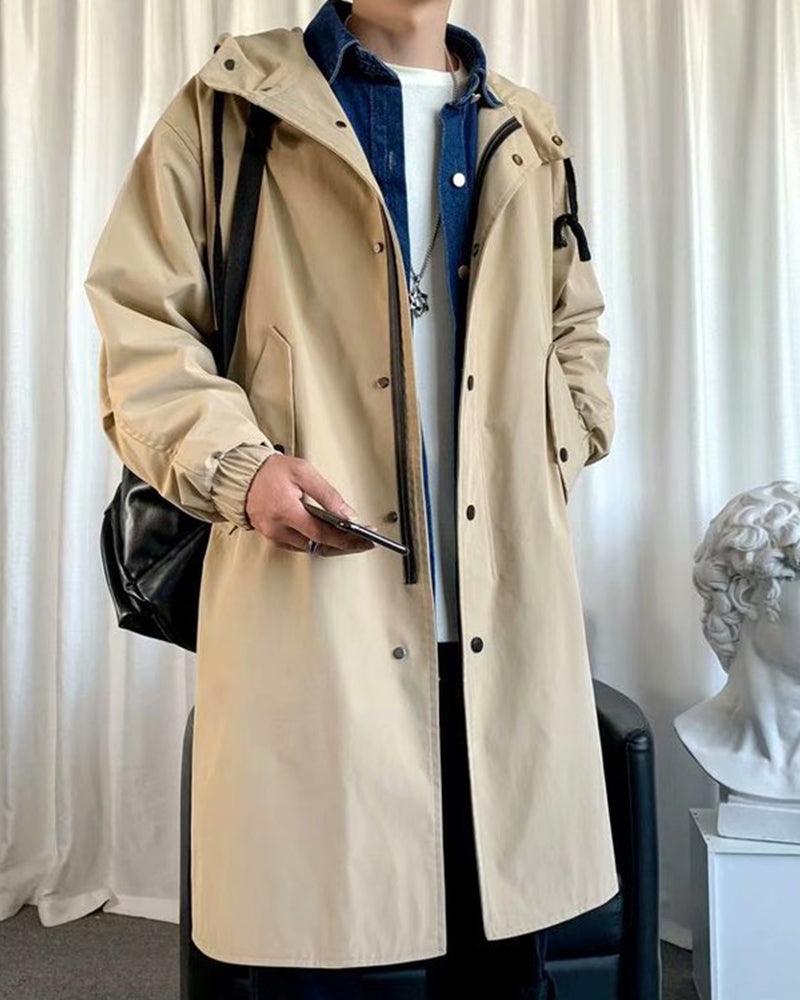 Manteau Long Urbain Chic -  chic - Manteau Long Chic Urbain pour un Style Futuriste