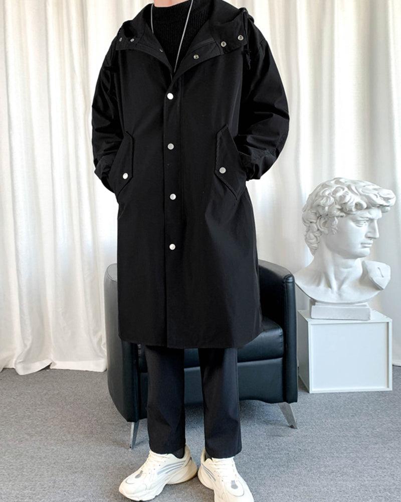 Manteau Long Urbain Chic -  mode urbaine - Manteau Long Chic Urbain pour un Style Futuriste