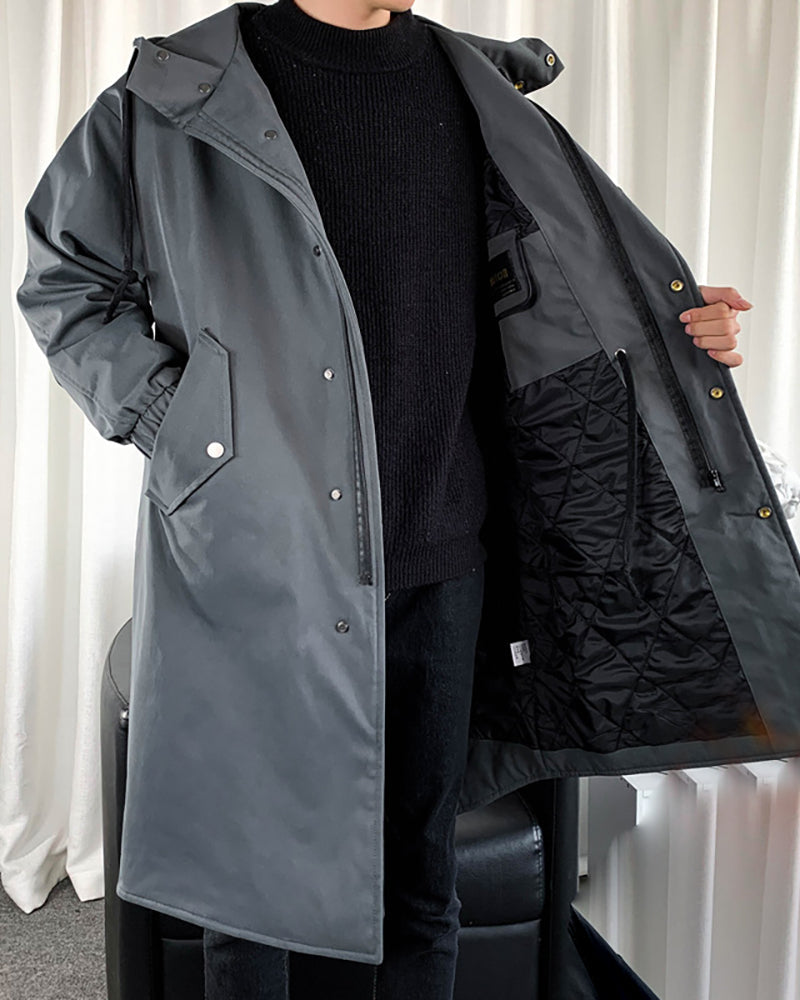 Manteau Long Urbain Chic - vêtements techwear - Manteau Long Chic Urbain pour un Style Futuriste