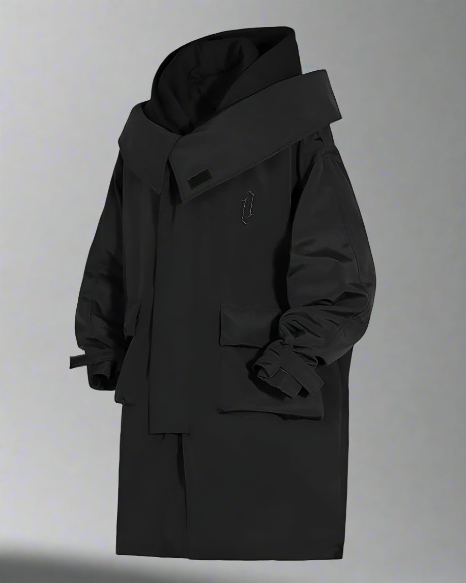 Manteau Long Utilitaire Chic -  techwear - Manteau Long Utilitaire Chic pour un Style Urbain