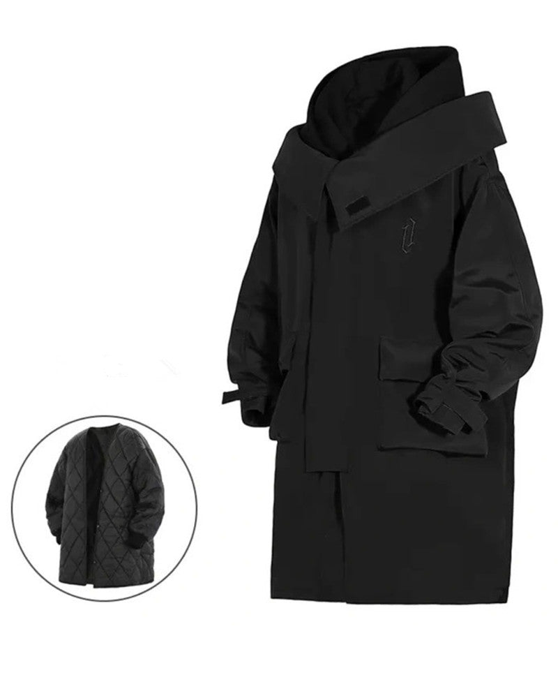 Manteau Long Utilitaire Chic -  vêtements urbains - Manteau Long Utilitaire Chic pour un Style Urbain
