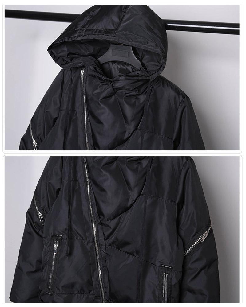 Manteau Tech Long d'Hiver Innovant -  coton de soie - Manteau Tech Long d'Hiver Confortable et Élégant