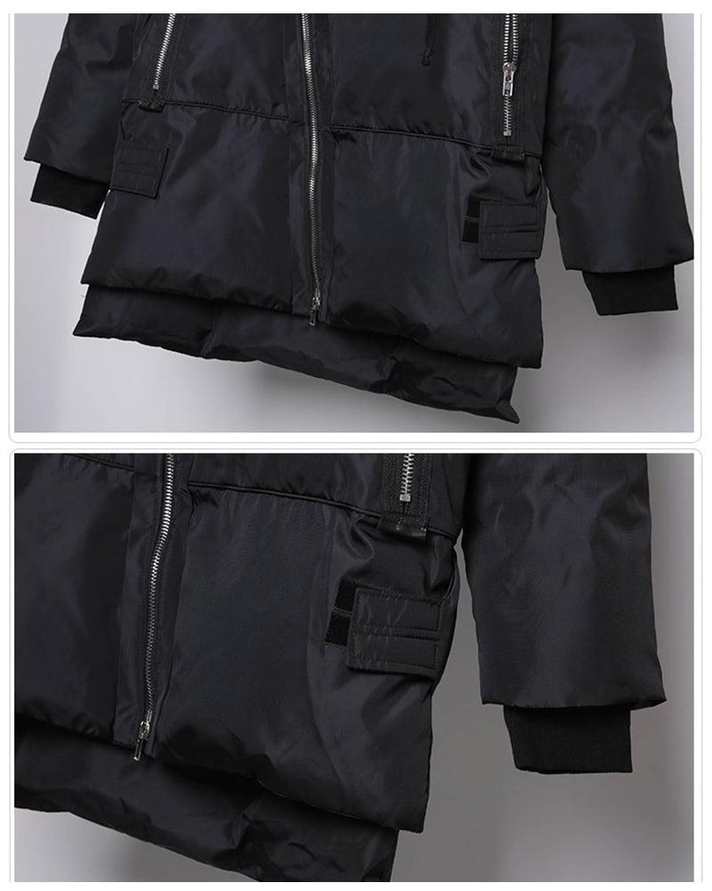 Manteau Tech Long d'Hiver Innovant -  manteau confortable - Manteau Tech Long d'Hiver Confortable et Élégant