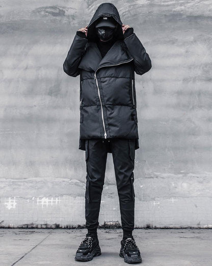 Manteau Tech Long d'Hiver Innovant -  techwear - Manteau Tech Long d'Hiver Confortable et Élégant