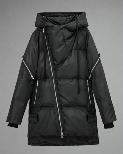 Manteau Tech Long d'Hiver Innovant -  veste futuriste - Manteau Tech Long d'Hiver Confortable et Élégant