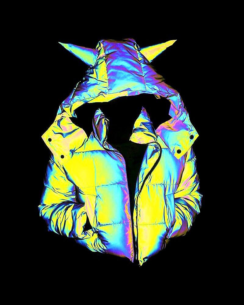 Manteau Technique Hivernal Scintillant -  manteau en polyester - Manteau Technique Hivernal Scintillant pour l'Aventure Urbaine