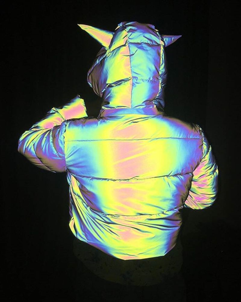 Manteau Technique Hivernal Scintillant - veste hivernale réfléchissante - Manteau Technique Hivernal Scintillant pour l'Aventure Urbaine