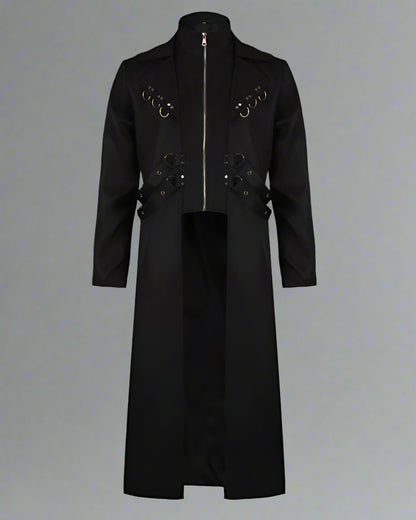 Manteau Techwear Long Avant-Garde - manteau techwear - Manteau Techwear Long Style Gothique et Polyvalent