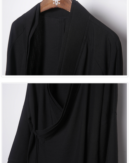 Manteau traditionnel inspiré des samouraïs -  ninja - Manteau inspiré des samouraïs en coton durable