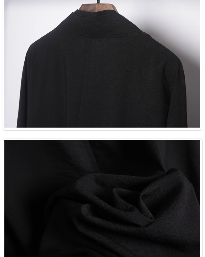 Manteau traditionnel inspiré des samouraïs -  techwear - Manteau inspiré des samouraïs en coton durable