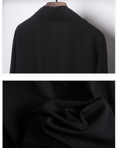 Manteau traditionnel inspiré des samouraïs -  techwear - Manteau inspiré des samouraïs en coton durable