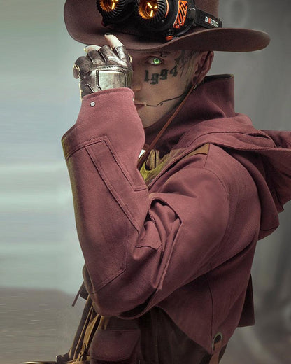 Manteau Trench en Jean Futuriste -  pantalon techwear - Manteau Trench en Jean Futuriste pour le Quotidien