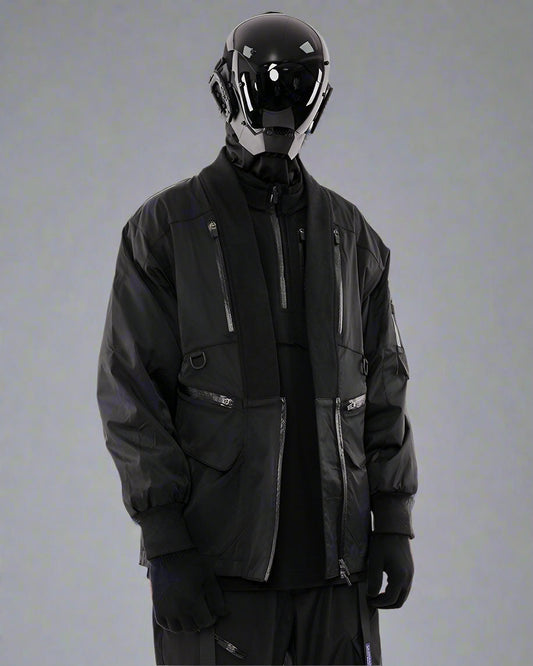 Manteau Utilitaire Cyberpunk Haute Technologie - manteau - Manteau Utilitaire Cyberpunk Imperméable et Confortable