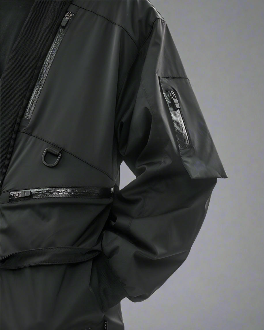 Manteau Utilitaire Cyberpunk Haute Technologie - manteau - Manteau Utilitaire Cyberpunk Imperméable et Confortable