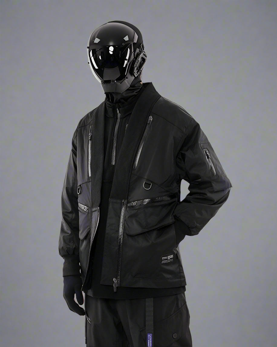 Manteau Utilitaire Cyberpunk Haute Technologie -  veste - Manteau Utilitaire Cyberpunk Imperméable et Confortable