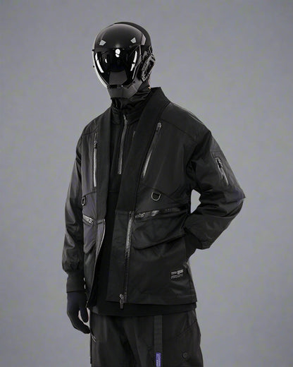 Manteau Utilitaire Cyberpunk Haute Technologie -  veste - Manteau Utilitaire Cyberpunk Imperméable et Confortable