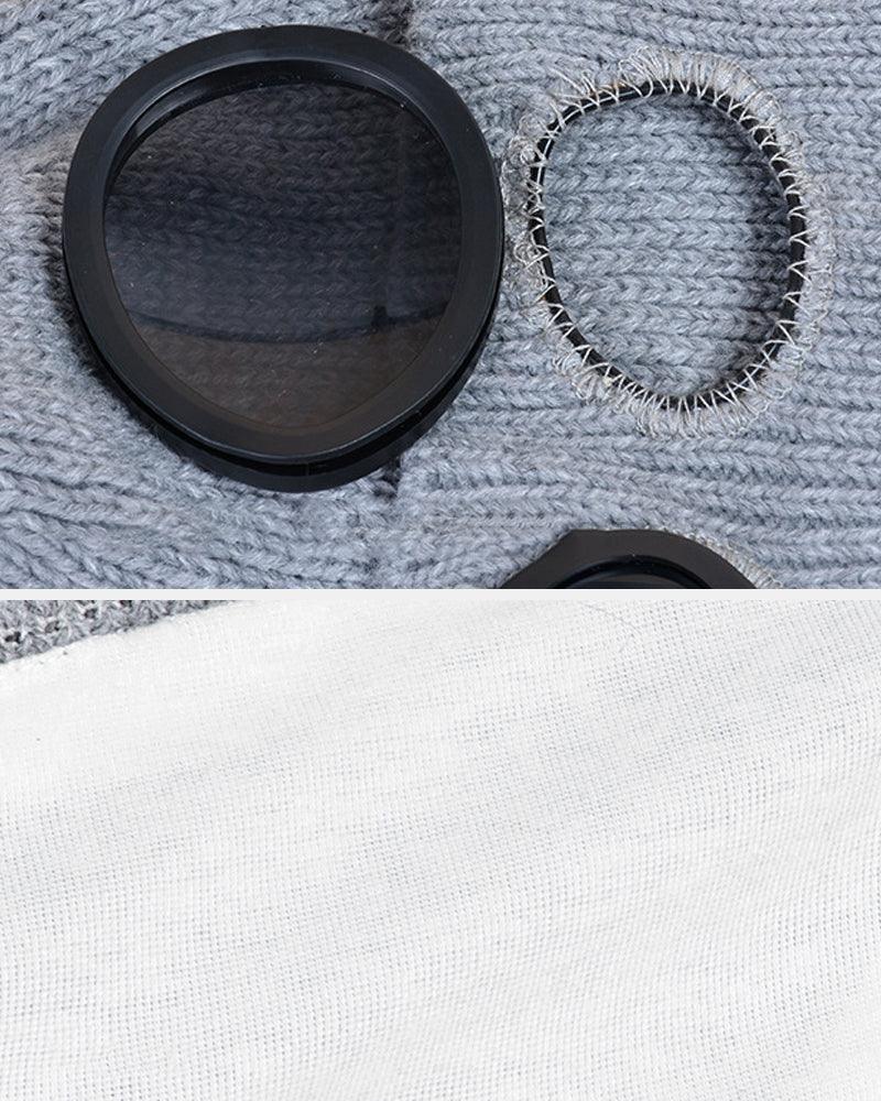 Masque de ski en tricot chaud & bonnet -  accessoire froid - Masque de ski en tricot chaud et bonnets tendance