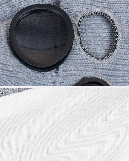 Masque de ski en tricot chaud & bonnet -  accessoire froid - Masque de ski en tricot chaud et bonnets tendance