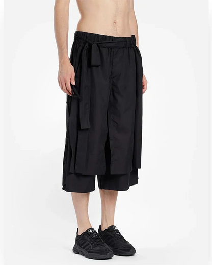 Pantalons Hakama Courts Élégants pour Hommes
