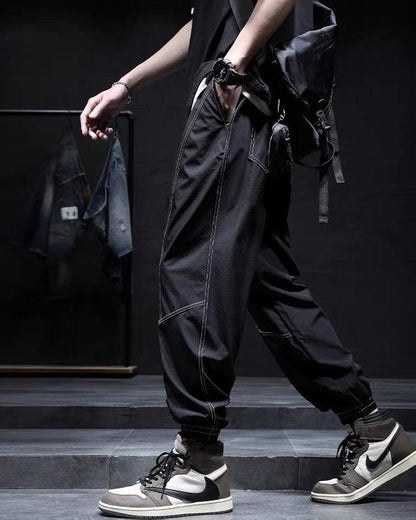 Pantalons en Soie Glacée Patchwork Stylés