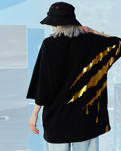 T-Shirt Tech à Rayures Vibrantes