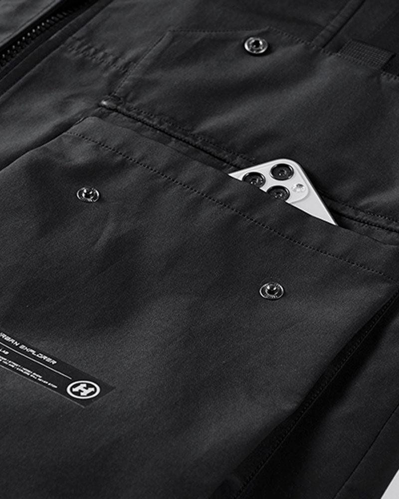 Veste à Capuche Courte Tendance
