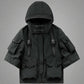 Veste à Capuche Courte Tendance