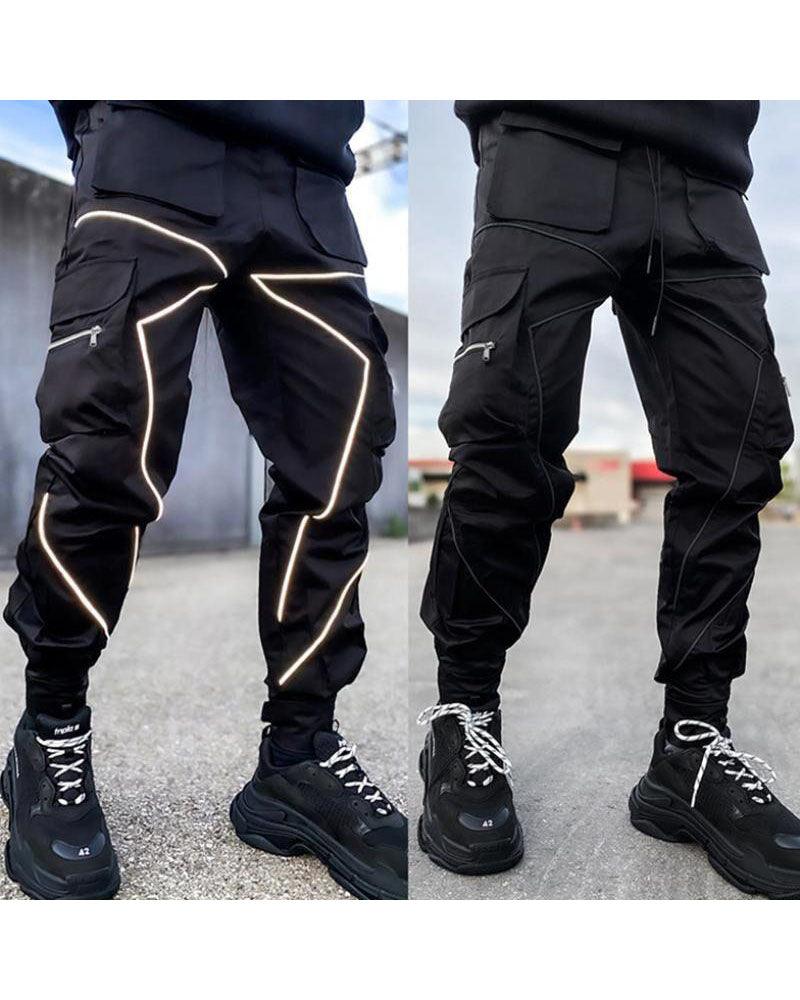 Pantalon Cargo Tactique Réfléchissant Stealth -  ajustement personnalisé - Pantalon Cargo Tactique Réfléchissant pour un Style Urbain