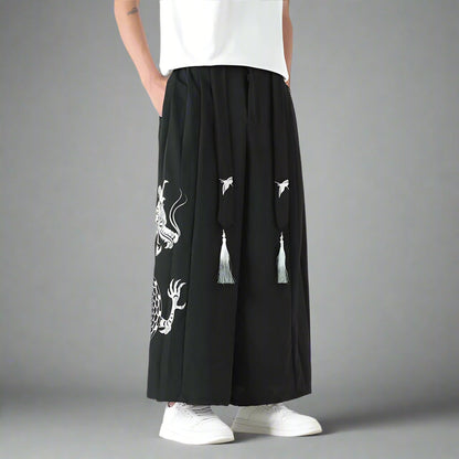 Pantalon de Guerrier Légendaire - pantalon hakama - Pantalon de Guerrier Légendaire au style contemporain