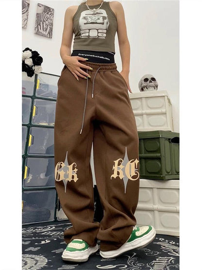 Pantalon de jogging marron -  pantalon en coton - Pantalon de jogging marron unisexe pour un style streetwear