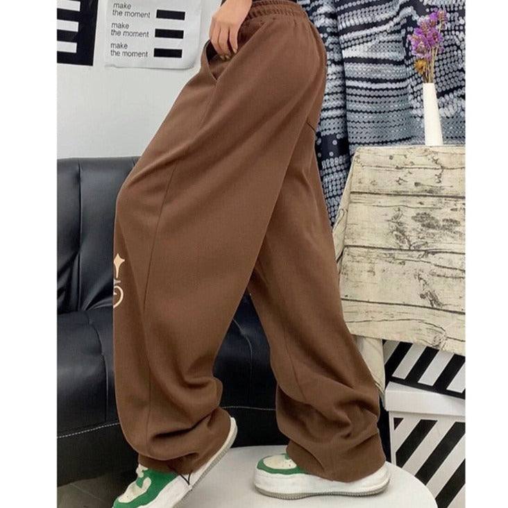 Pantalon de jogging marron - pantalon jogging - Pantalon de jogging marron unisexe pour un style streetwear