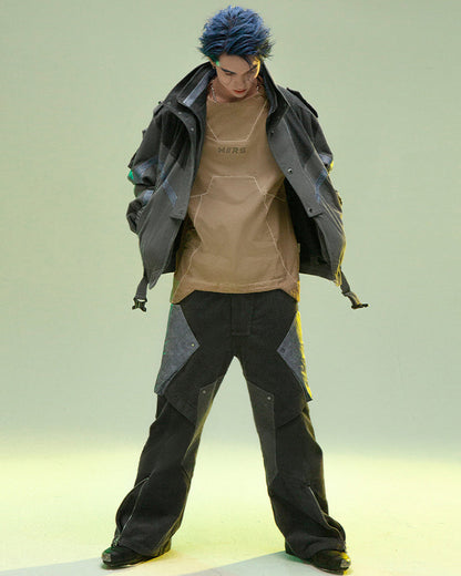 Pantalon en Corde de Velours Futuriste -  corde de velours - Pantalon en Corde de Velours Style Futuriste