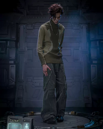 Pantalon en Denim Distress Velours -  garde-robe polyvalente - Pantalon en Denim Distress Velours pour un Style Urbain