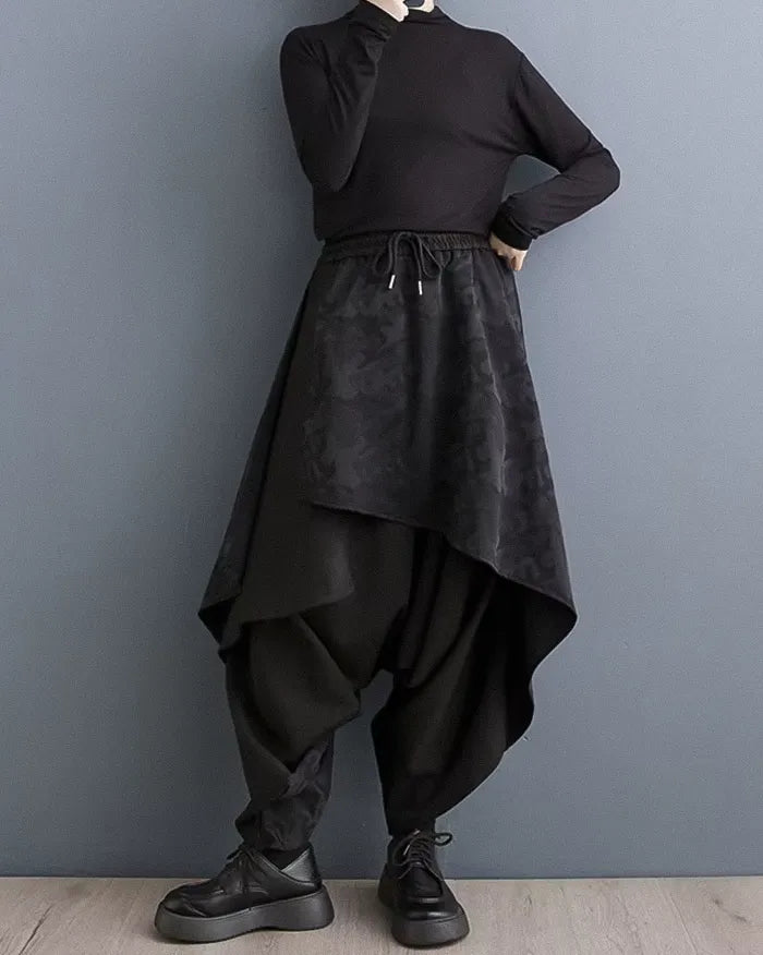 Pantalon large chic pour femmes - pantalons élégants pour femmes - Pantalon large chic pour femmes au style unique