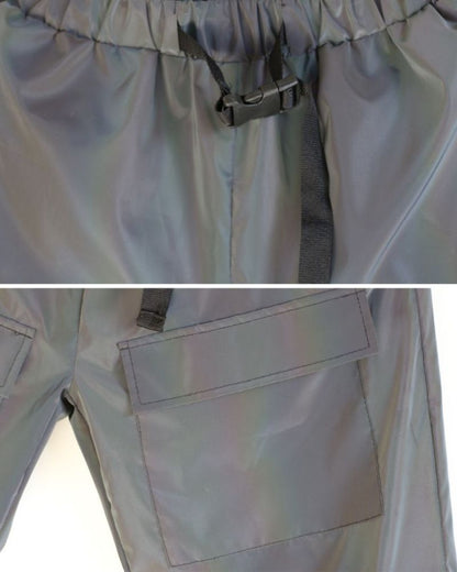 Pantalon Laser Réfléchissant Accrocheur -  mode de nuit - Pantalon Réfléchissant Confortable pour Soirées et Plein Air