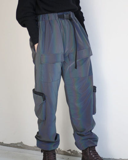 Pantalon Laser Réfléchissant Accrocheur -  mode de nuit - Pantalon Réfléchissant Confortable pour Soirées et Plein Air