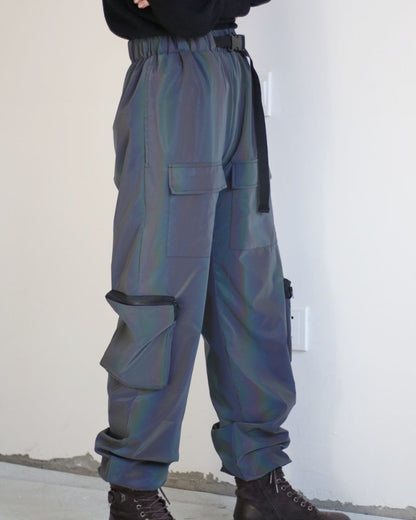 Pantalon Laser Réfléchissant Accrocheur -  sécurité extérieure - Pantalon Réfléchissant Confortable pour Soirées et Plein Air