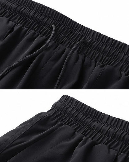 Pantalon élégant en soie à jambes droites - pantalon en soie - Pantalon élégant en soie légère pour l'été