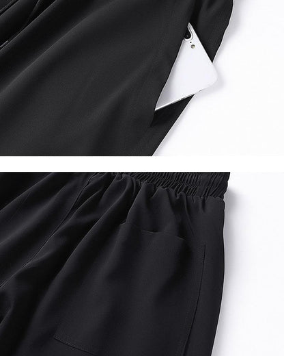 Pantalon élégant en soie à jambes droites - pantalon léger pour l'été - Pantalon élégant en soie légère pour l'été