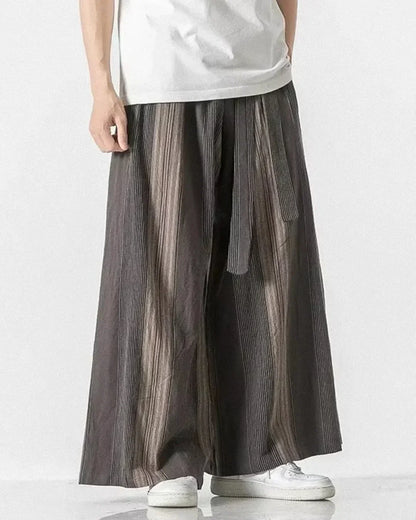 Pantalon Palazzo Rayé Chic - pantalon large - Pantalon Palazzo Rayé Chic pour un Style Élégant