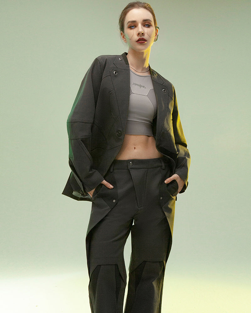 Pantalon Superposé Cyberpunk Révolutionnaire -  techwear - Pantalon Cyberpunk en Coton Confortable et Durable