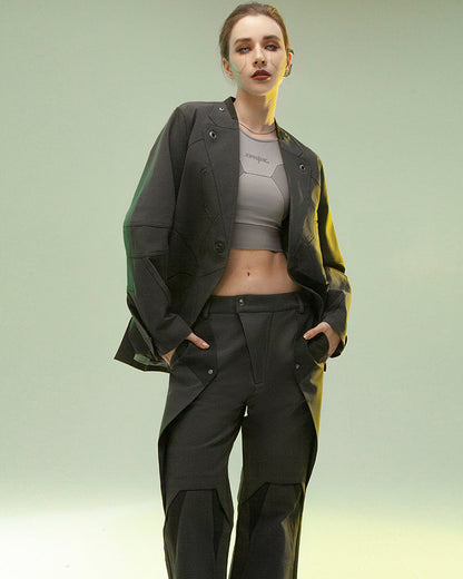 Pantalon Superposé Cyberpunk Révolutionnaire -  techwear - Pantalon Cyberpunk en Coton Confortable et Durable