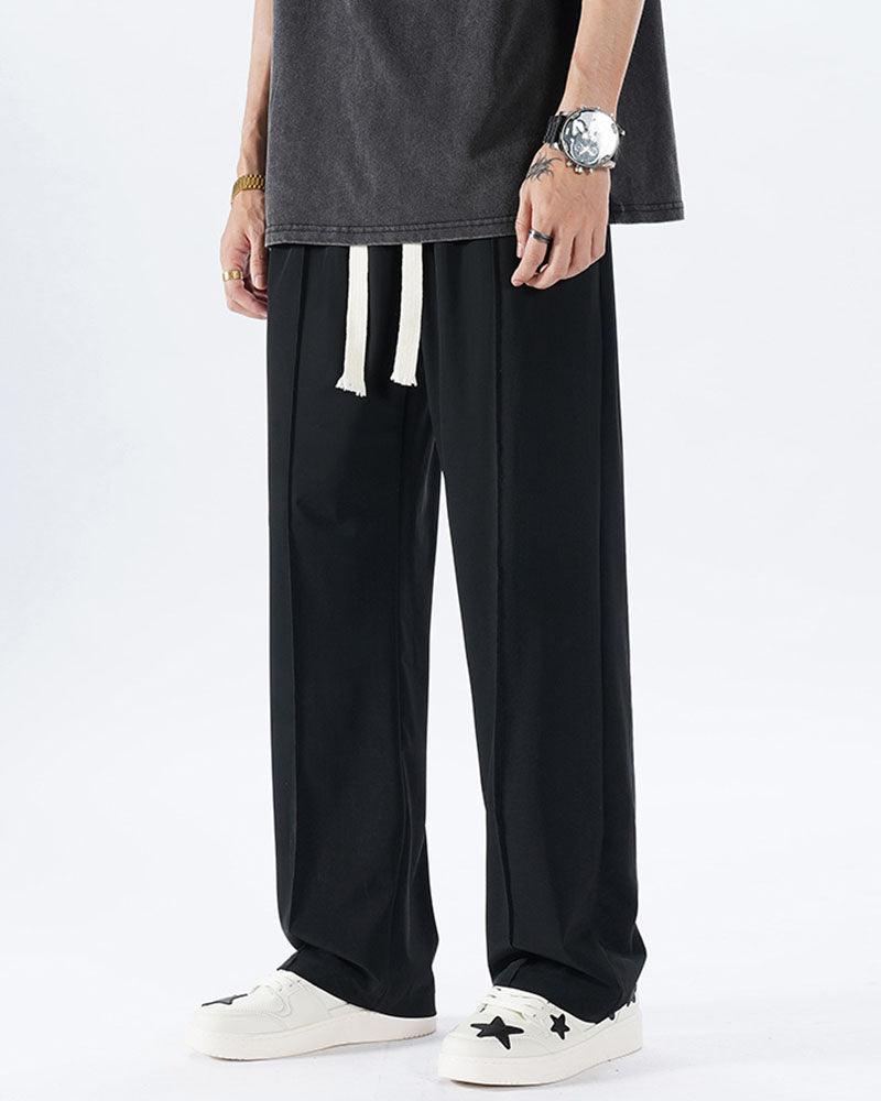 Pantalons Amples Confortables - pantalons amples - Pantalons Amples Confortables en Soie Glacée